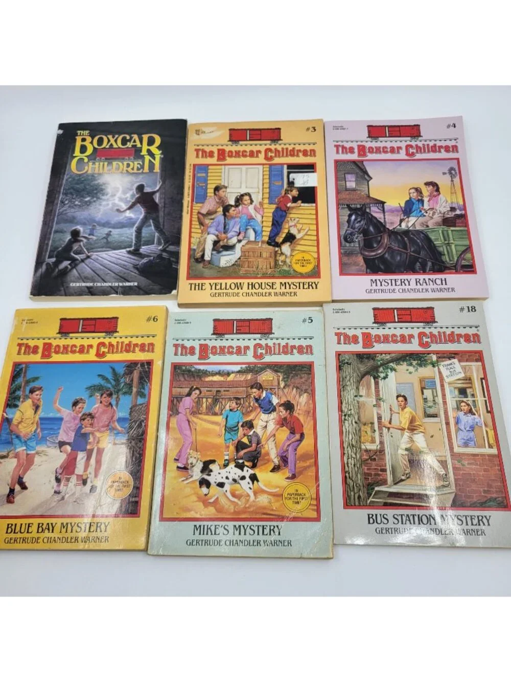 Boxcar Children Lot of 6 Chapter Books by Gertrude Chandler Warner - BK322